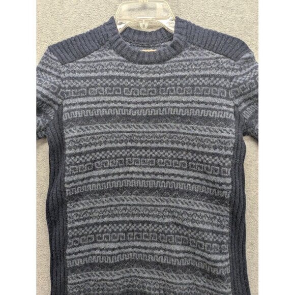 Fossil Sweater Mens Large Patterned Wool Crewneck Pullover Warm Winter Casual - Picture 2 of 8